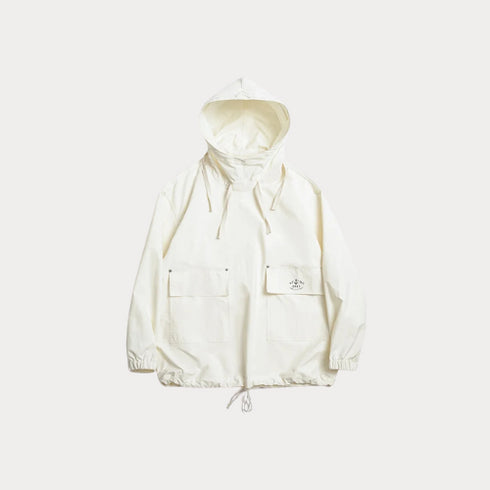 Vintage Deck Smock Hoodie – Outdoor Windproof Pullover Jacket with Pockets